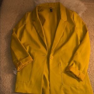 Forever 21 yellow blazer